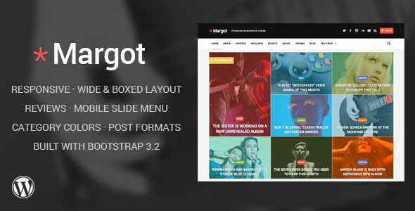 Margot Preview Wordpress Theme - Rating, Reviews, Preview, Demo & Download