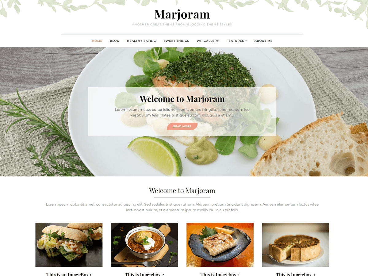 Marjoram Preview Wordpress Theme - Rating, Reviews, Preview, Demo & Download