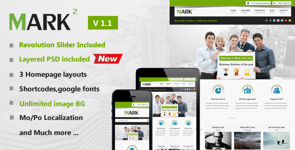 Mark2 Multi Preview Wordpress Theme - Rating, Reviews, Preview, Demo & Download
