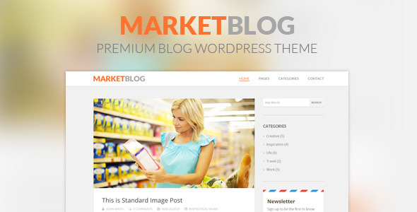 MarketBlog Preview Wordpress Theme - Rating, Reviews, Preview, Demo & Download