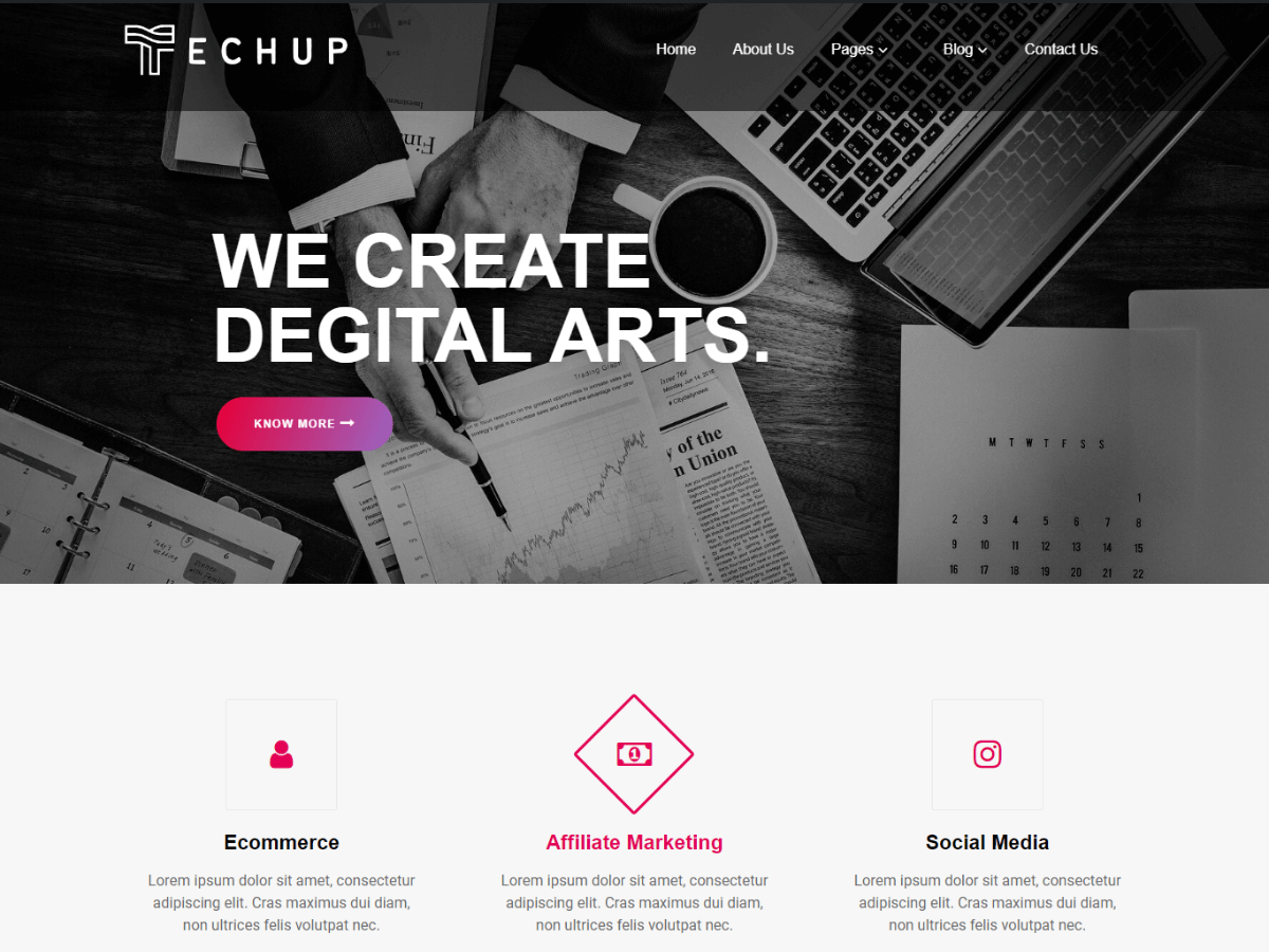 Marketing Techup Preview Wordpress Theme - Rating, Reviews, Preview, Demo & Download