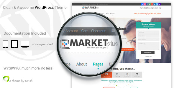 Marketplus Marketing Preview Wordpress Theme - Rating, Reviews, Preview, Demo & Download