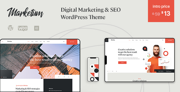 Marketum Preview Wordpress Theme - Rating, Reviews, Preview, Demo & Download