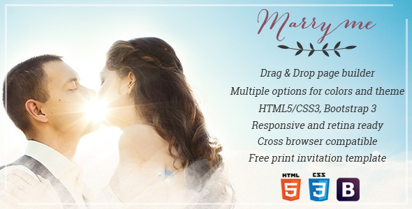 Marry Me Preview Wordpress Theme - Rating, Reviews, Preview, Demo & Download