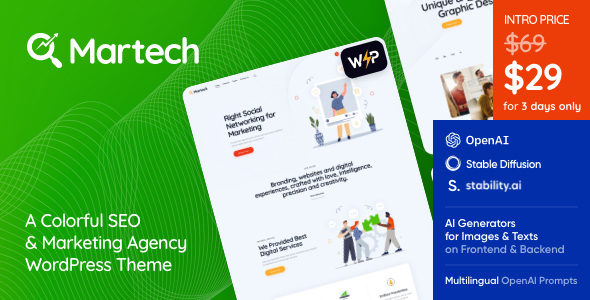 MarTech Preview Wordpress Theme - Rating, Reviews, Preview, Demo & Download