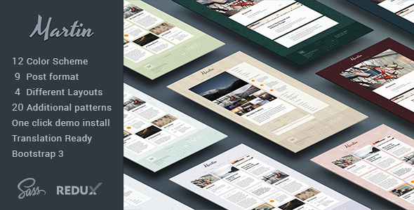 Martin Preview Wordpress Theme - Rating, Reviews, Preview, Demo & Download