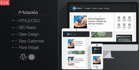 Masala Preview Wordpress Theme - Rating, Reviews, Preview, Demo & Download