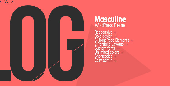 Masculine Preview Wordpress Theme - Rating, Reviews, Preview, Demo & Download