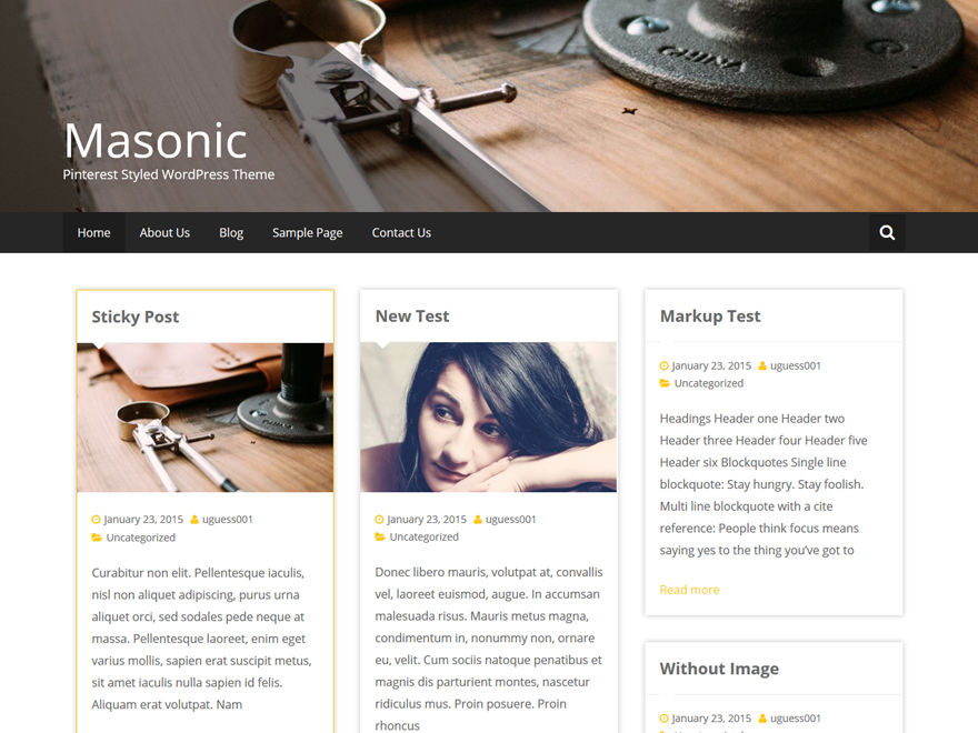 Masonic Preview Wordpress Theme - Rating, Reviews, Preview, Demo & Download