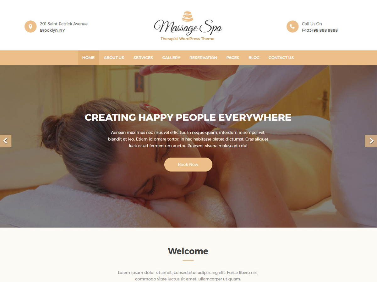 Massage Clean Preview Wordpress Theme - Rating, Reviews, Preview, Demo & Download
