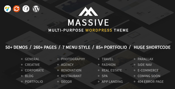 Massive Preview Wordpress Theme - Rating, Reviews, Preview, Demo & Download