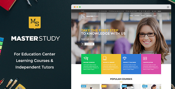 Masterstudy Preview Wordpress Theme - Rating, Reviews, Preview, Demo & Download