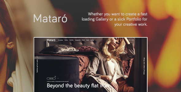 Mataro Preview Wordpress Theme - Rating, Reviews, Preview, Demo & Download