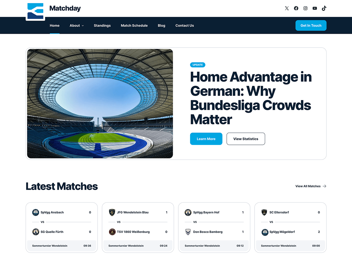 Matchday Preview Wordpress Theme - Rating, Reviews, Preview, Demo & Download