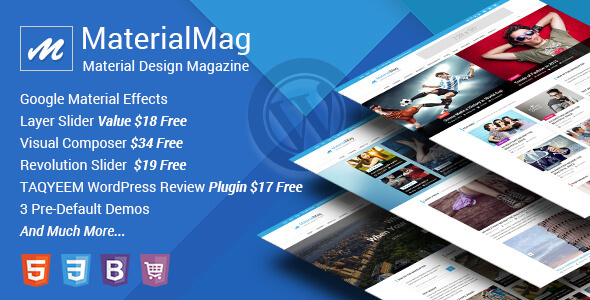 MaterialMag Preview Wordpress Theme - Rating, Reviews, Preview, Demo & Download