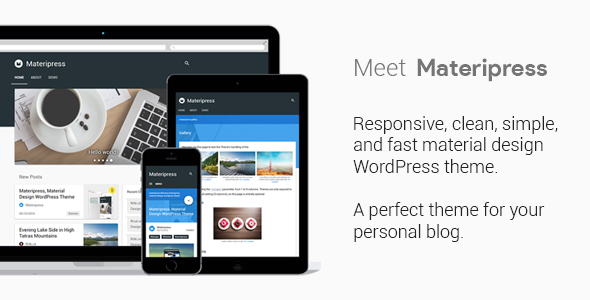 Materipress Preview Wordpress Theme - Rating, Reviews, Preview, Demo & Download
