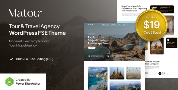 Matour Preview Wordpress Theme - Rating, Reviews, Preview, Demo & Download