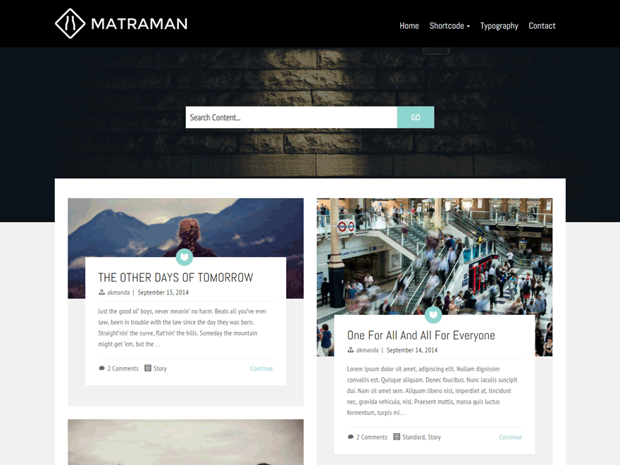 Matraman Lite Preview Wordpress Theme - Rating, Reviews, Preview, Demo & Download