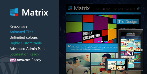 Matrix Preview Wordpress Theme - Rating, Reviews, Preview, Demo & Download