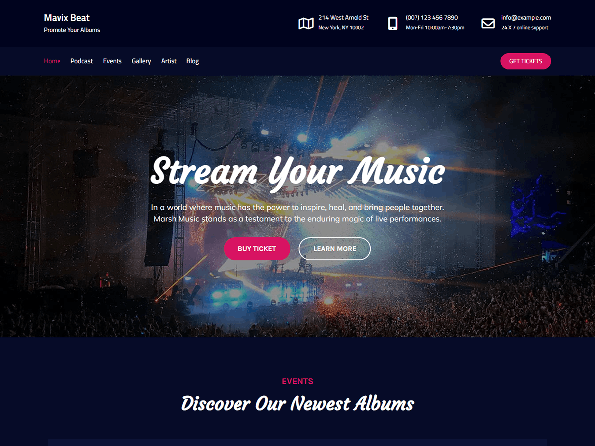 Mavix Beat Preview Wordpress Theme - Rating, Reviews, Preview, Demo & Download