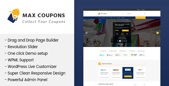 Max Coupons Preview Wordpress Theme - Rating, Reviews, Preview, Demo & Download