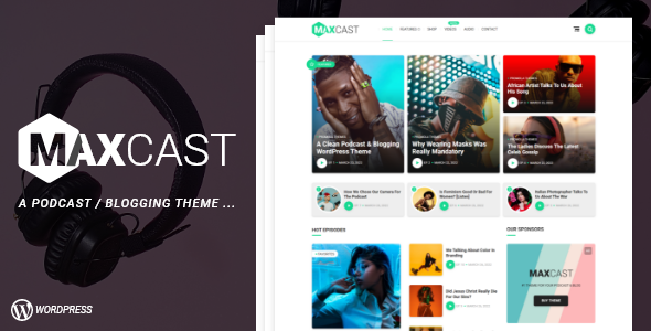MaxCast Preview Wordpress Theme - Rating, Reviews, Preview, Demo & Download