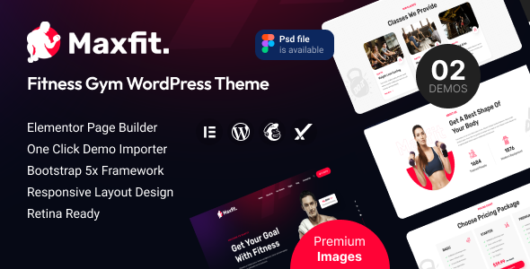 Maxfit Preview Wordpress Theme - Rating, Reviews, Preview, Demo & Download