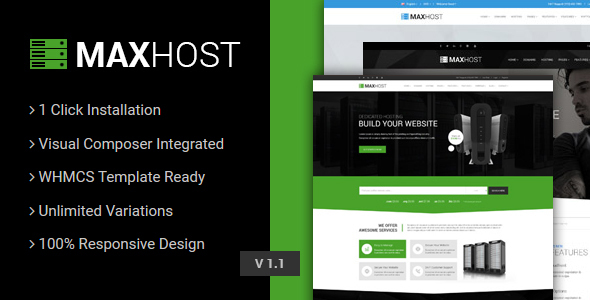 MaxHost Preview Wordpress Theme - Rating, Reviews, Preview, Demo & Download