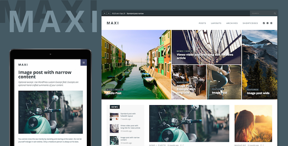 Maxi Preview Wordpress Theme - Rating, Reviews, Preview, Demo & Download