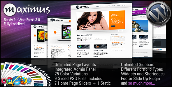 Maximus Professional Preview Wordpress Theme - Rating, Reviews, Preview, Demo & Download