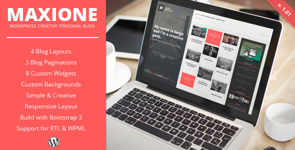 MaxiOne Preview Wordpress Theme - Rating, Reviews, Preview, Demo & Download