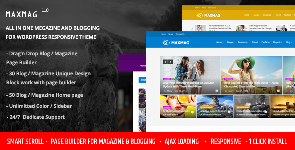 Maxmag Preview Wordpress Theme - Rating, Reviews, Preview, Demo & Download