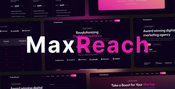MaxReach Preview Wordpress Theme - Rating, Reviews, Preview, Demo & Download