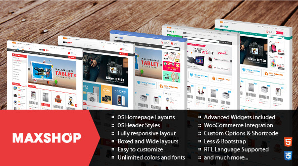 Maxshop Preview Wordpress Theme - Rating, Reviews, Preview, Demo & Download