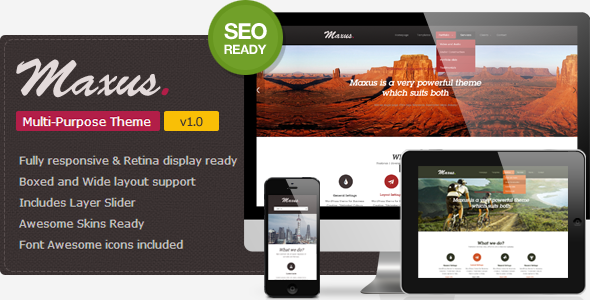 Maxus Preview Wordpress Theme - Rating, Reviews, Preview, Demo & Download
