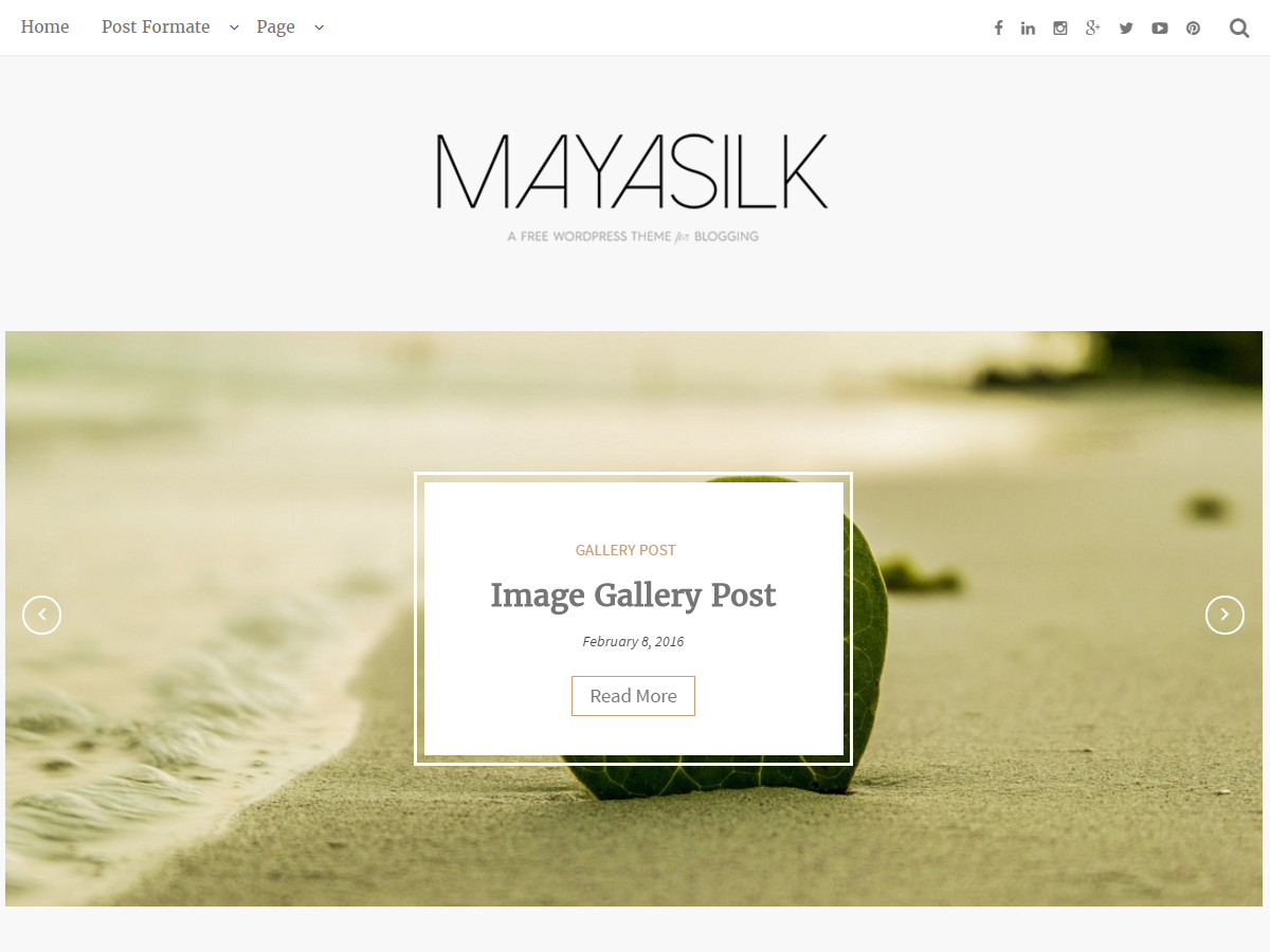 MayaSilk Preview Wordpress Theme - Rating, Reviews, Preview, Demo & Download