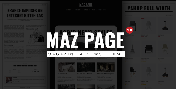 MazPage Preview Wordpress Theme - Rating, Reviews, Preview, Demo & Download