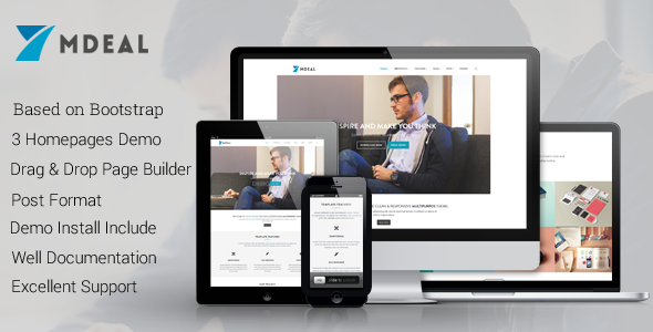 Mdeal Preview Wordpress Theme - Rating, Reviews, Preview, Demo & Download