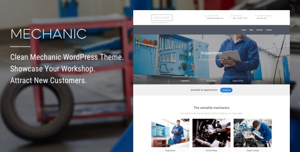 Mechanic Preview Wordpress Theme - Rating, Reviews, Preview, Demo & Download