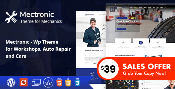 Mectronic Preview Wordpress Theme - Rating, Reviews, Preview, Demo & Download