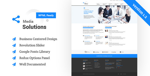 Media Solutions Preview Wordpress Theme - Rating, Reviews, Preview, Demo & Download