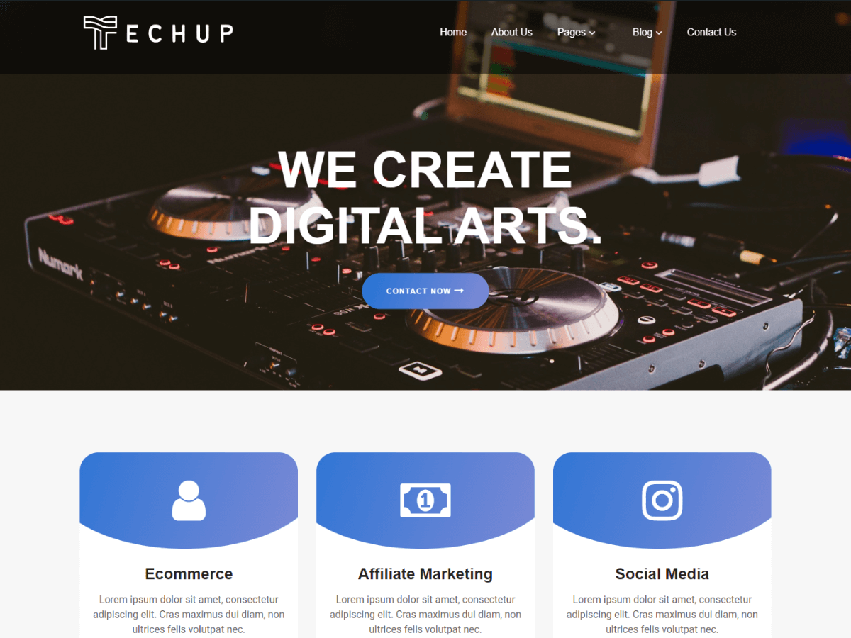 Media Techup Preview Wordpress Theme - Rating, Reviews, Preview, Demo & Download
