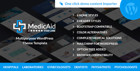 MedicAid Preview Wordpress Theme - Rating, Reviews, Preview, Demo & Download