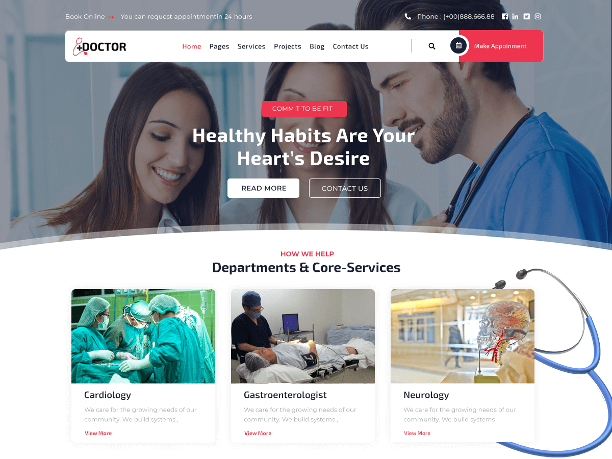 Medical Doctor Preview Wordpress Theme - Rating, Reviews, Preview, Demo & Download