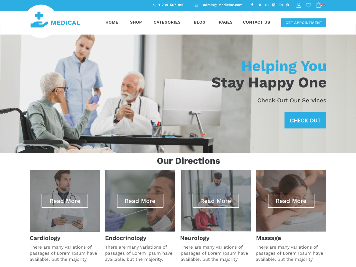 Medical Medicare Preview Wordpress Theme - Rating, Reviews, Preview, Demo & Download