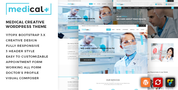 Medical Plus Preview Wordpress Theme - Rating, Reviews, Preview, Demo & Download
