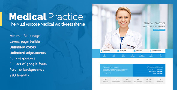 Medical Practice Preview Wordpress Theme - Rating, Reviews, Preview, Demo & Download