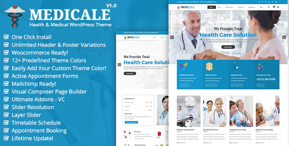 Medicale Preview Wordpress Theme - Rating, Reviews, Preview, Demo & Download