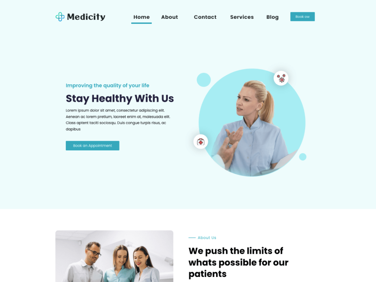 Medicity Preview Wordpress Theme - Rating, Reviews, Preview, Demo & Download