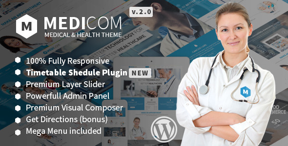 Medicom Preview Wordpress Theme - Rating, Reviews, Preview, Demo & Download